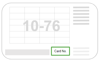 Driver licence card number location
