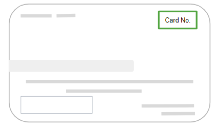 Driver licence card number location