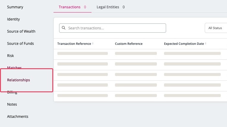 Relationships tab