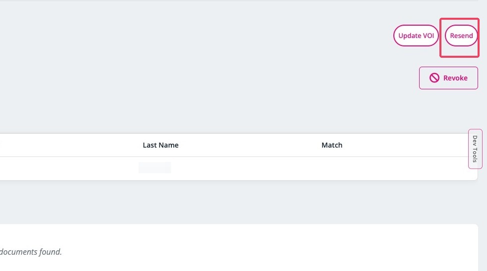 Resend button